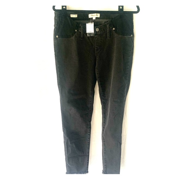 Madewell maternity cropped raw hem skinny jeans - Picture 1 of 5